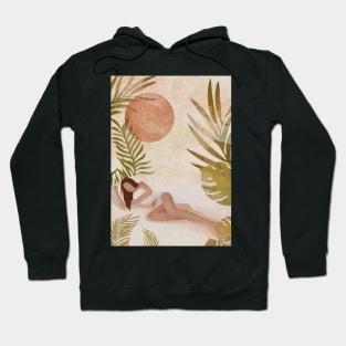 Tropic print leaves Hoodie